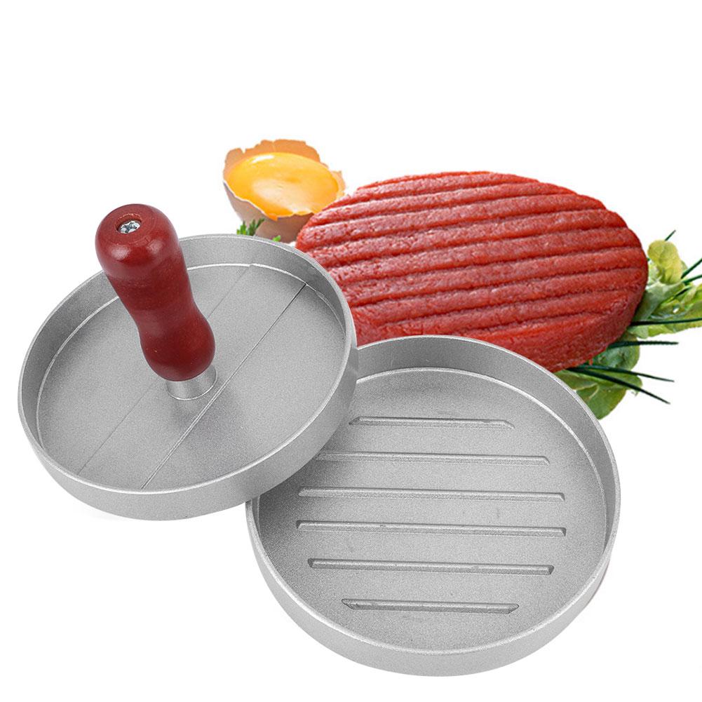 RoundShape Aluminum Alloy NonStick Hamburger Meat Press Maker Mold Kitchen Accessory