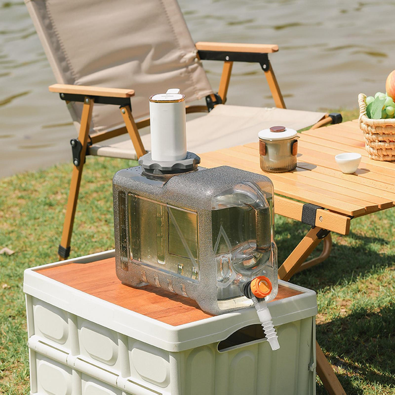 Camping Water Container Storage Bucket Tank PC Material with Faucet And 22L