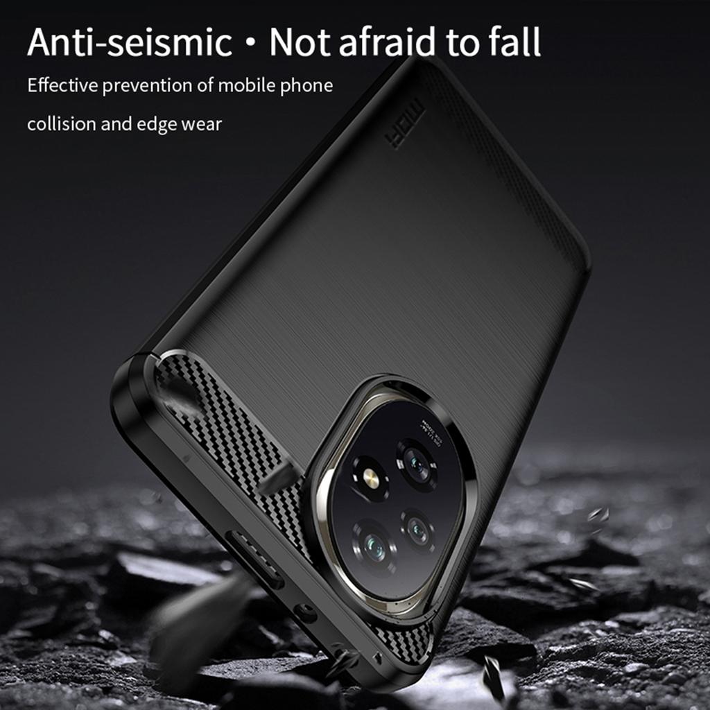 MOFI JK TPU Series-1 For Honor 200 5G Case Brushed TPU Phone Cover Carbon Fiber Texture