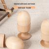 Wooden Kids' Market Stall Toys with Realistic Eggs for DIY Painting and Role Playing