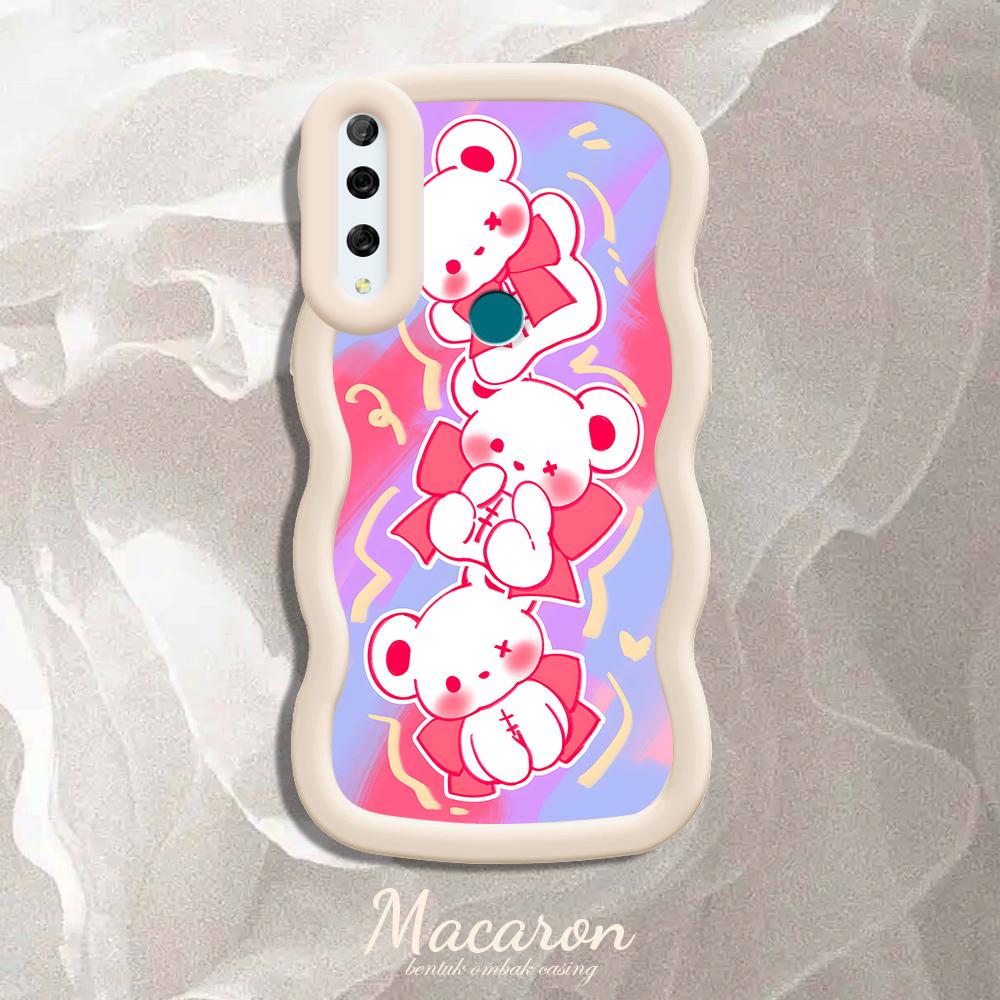 

Окрашенный узор Big Wave Edge Мягкий силиконовый материал Macaron чехол для телефона противоударный защитный резиновый чехол для iPhone Huawei Honor Infinix Tecno Honor X30I белый