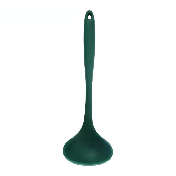 Long Handle Silicone Soup Spoon Large Ramen Noodles Tablespoons Pot Porridge Ladle Scoop Kawaii Japanese Kitchen Utensils