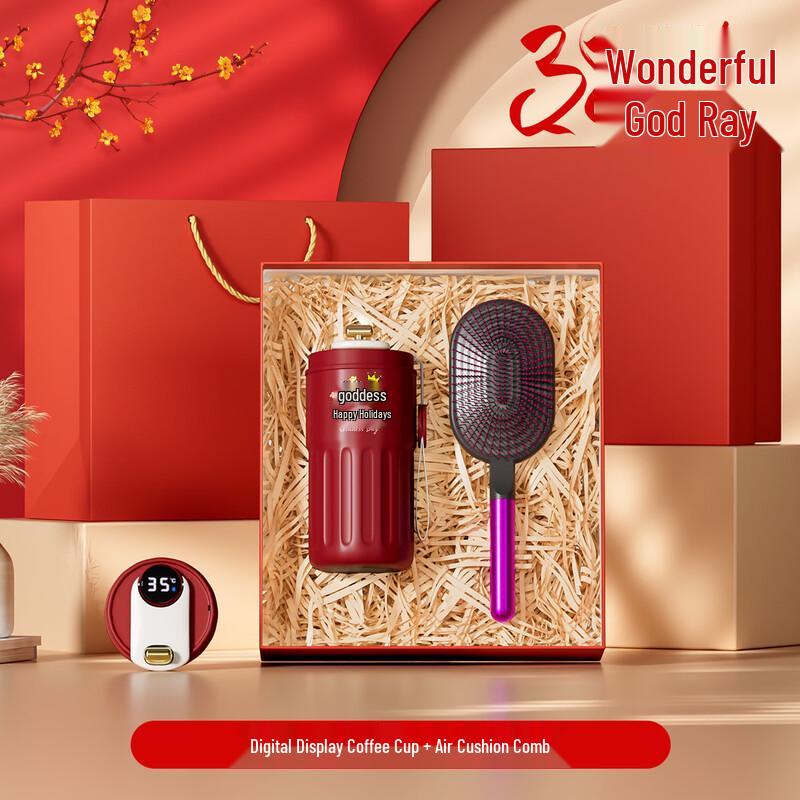 Goddess Day Gift Set with Smart Coffee Mug and Comb