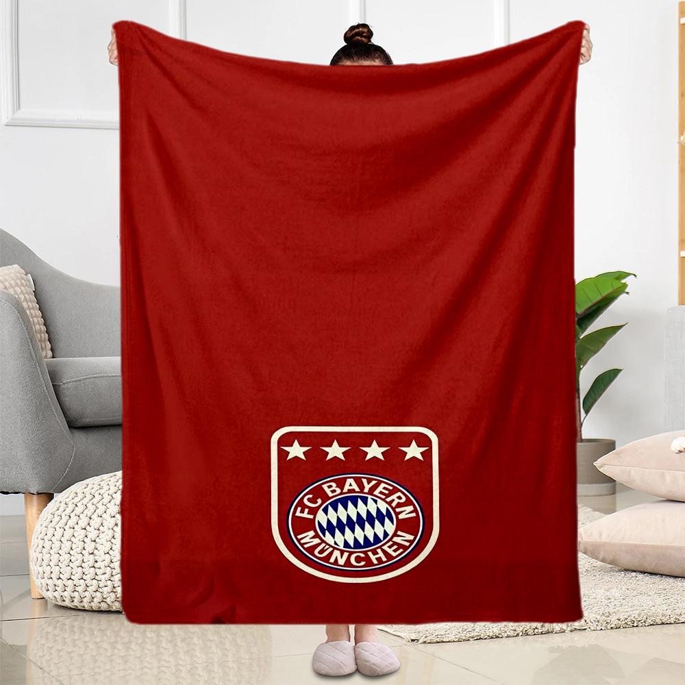 Bayern Munich Blanket Soft Warm Cozy Suitable for Sofa Bed Seaside for All Occasions Modern Ideal Gift For Birthday Valentine'S Day
