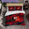 Stade Rennais FC Themed Bedding 3Pcs Duvet Cover Set Decorative Bed Linen For Teen Room Home Decoration