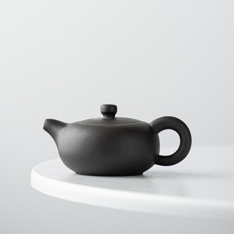 Pure Handmade Xishi Single TeaPot Yixing Purple Clay Tea Pot Fengming Purple Clay Pot Teeware Teware Puer Tea Set and Coffee Bar