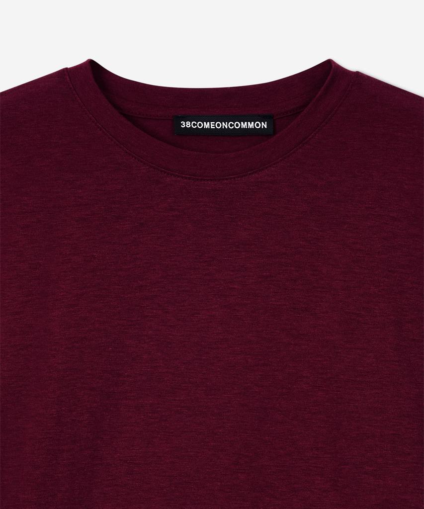 38COMEONCOMMON Tencel Long Sleeve T-Shirts (Burgundy)