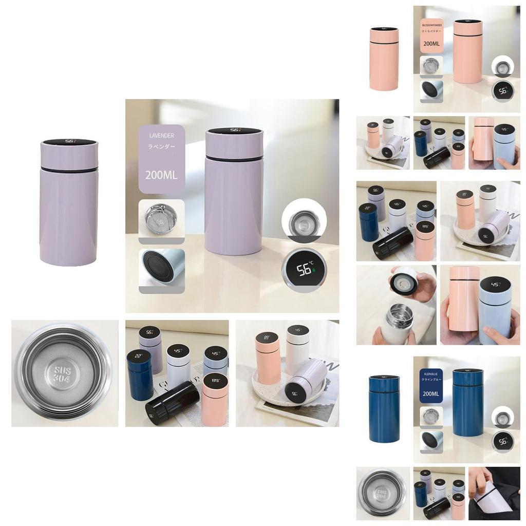 Smart Thermos With Temperature Display Stainless Steel Water Bottle For Outdoor Activities And Office