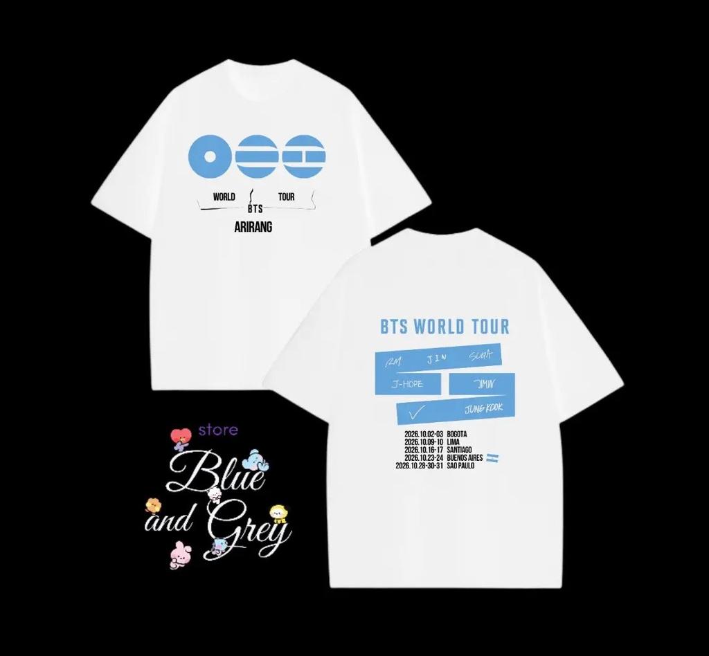 Arirang Bangtan Boys Vintage Comfort Color T-Shirt Kpop 2026 Tour Shirt Bangtan Boys Arirang Tee Women Casual Cotton Oversized Clothing