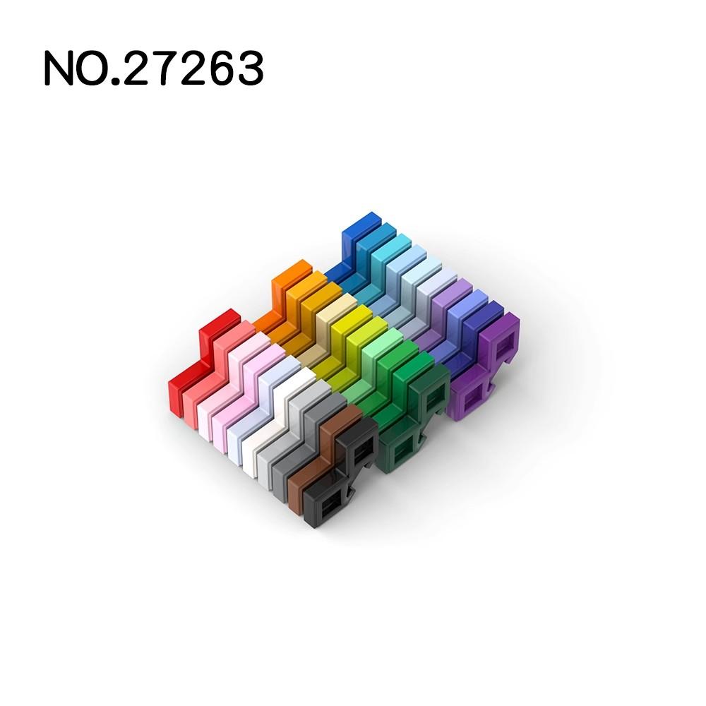 20 Stück MOC Kompatible Baustein-Teile 27263 54578 Fliese Modifiziert Facette 2 x 2 Ecke mit Gechnittener Ecke Baustein Teile DIY Bri