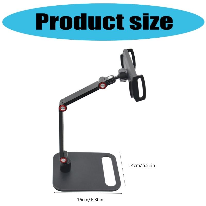 Heavy Duty Portable Monitor Stand Mount For Devices 360°Rotation Adjustment Height Aluminum Construction Holder
