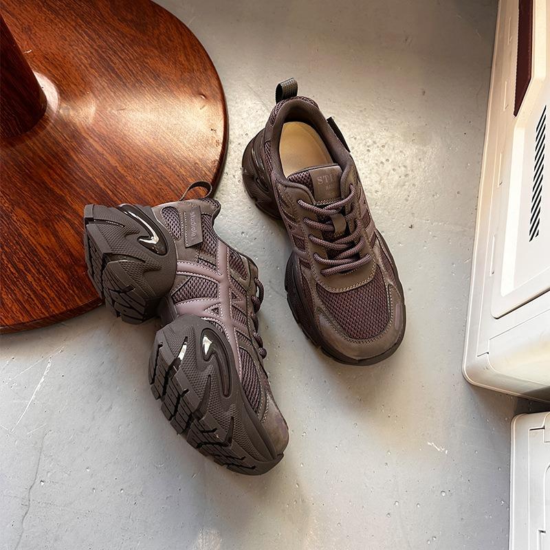 New Retro Splicing Dad Shoes Women's Autumn Platform Muffin Sneakers Women's Casual Versatile Shoes Children