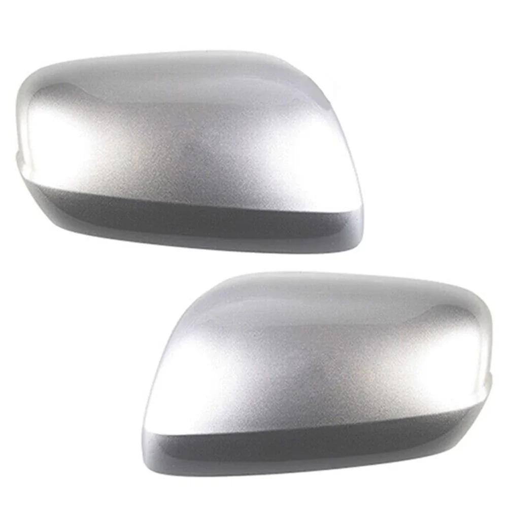 1Pair Silver Side Car Rearview Mirror Cap Cover For Honda For Jazz 2009-2013 76201-TF0-E11,76251-TF0-E11