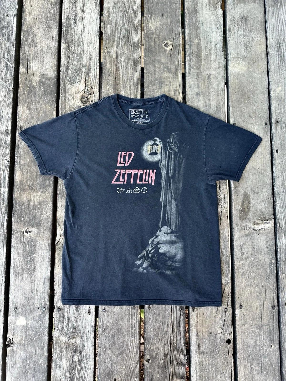 Led Zeppelin Футболка с принтом Hermit Мужская L Черная L