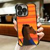 B-BoJack H-Horseman Funny Plating Phone Case For Iphone 16 17 Pro Max Air 16E 14 15 Plus 12 13 Mini Anti-Fall Airabag Cover