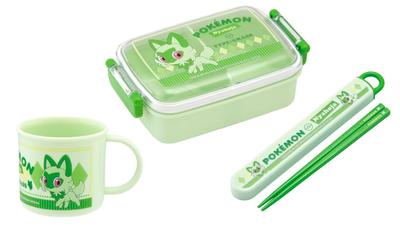 Skater Character 24 Nyaoha Antibacterial Dishwasher Safe Fluffy Lid Tight Lunch Box Square Bento Box 450ml Box Set Cup Monster Kids Children Fluffy