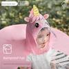 Children's Raincoat for Boys and Girls Aged 1-3, Cape-Style Ufo Rain Poncho, Outdoor Use for Babies, Kindergarten Students, and School Use