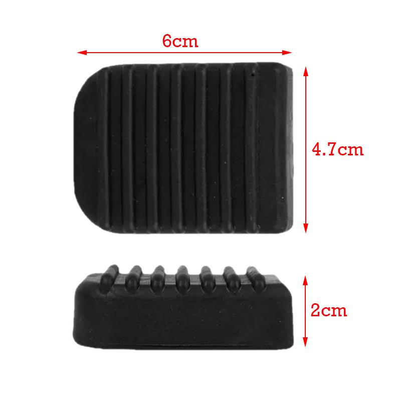 1/2/4Pcs Black Rubber Motorcycle Footrest Pad Anti-slip Base Moto Base Bracket Extension Foot Motorcycle Accessories