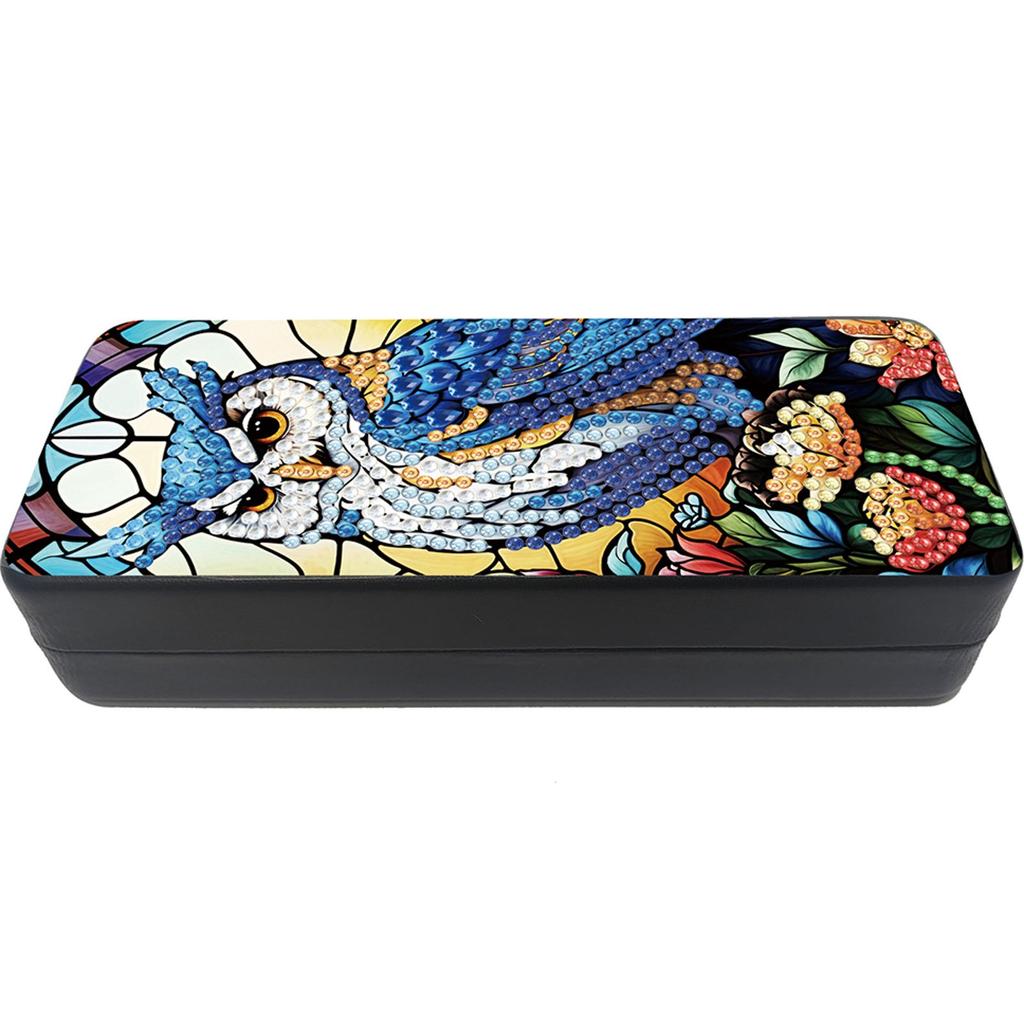 Sunflower Diamond Painting Eyeglasses Case Diamond Art Sunglasses Case Rhinestones Sunglasses Storage Box for Friends Gift