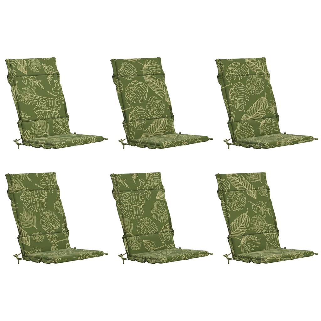 6 piece high back cushion set GEMERT 6 pcs 100percent polyester