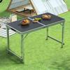 Portable Aluminum Folding Table - Multifunctional Dining, Study, or Outdoor Use