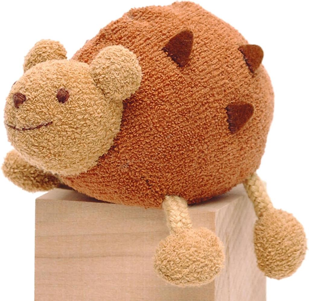 [Koyama] Cotton-lined Craft Kit, Swinging Hedgehog with Sound, Pile Fabric, Handmade Craft Kit for Beginners, 1001012