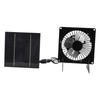 Solar Panel Fan Mini USB Outdoor Portable Cooling Fan Desktop Exhaust Ventilation with 2 Brackets 20W 5V