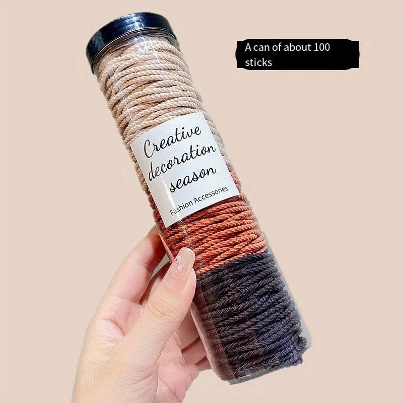 

Набор из 100 эластичных резинок для волос, не оставляющих заломов, удобной посадки - Прочные и эластичные для густых волос, Идеально подходят для женщин и подростков