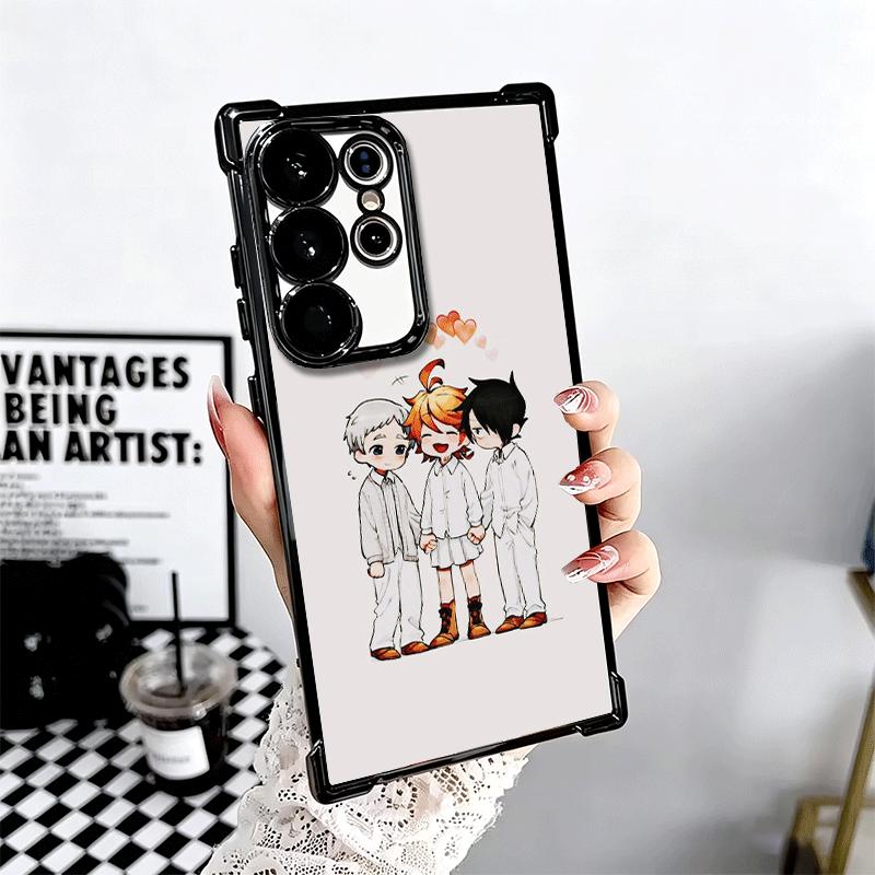 The Promised Neverland Anime Soft Phone Case For Samsung Galaxy S26 Ultra S25 Edge S24 FE S23 Plus S22 S21 + S20 Plating Anti-Fa