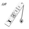 Gift for Book Lovers Cute Cat Bookmark Funny Metal Page Marker with Creative Durable Bookmark Quotes Stainless Steel Readers Lover Rust Proof