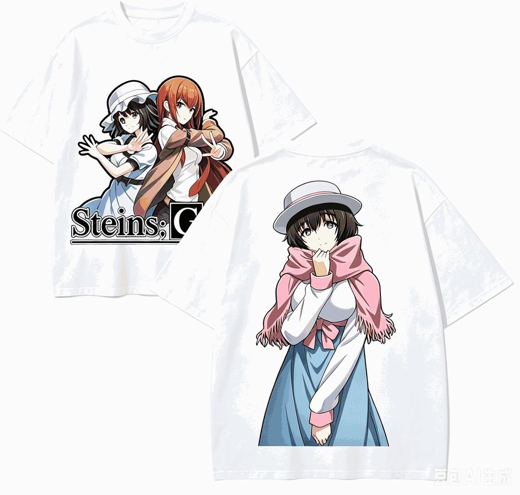 Steins Gate Anime Lover TShirt Harajuku Cotton NewModel High Street Retro Fashion Oversized Unisex Hot Product Comfortable Tee