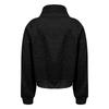 Women's Fashionable Long Sleeved Solid Hooded Zippered Sweater Jacket