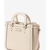 5 Embossed Point Stitch Handbag Pink Beige [Samantha Vega] Women's