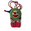 Creative Handmade Crochet Clown Cartoon Crossbody Phone Bag