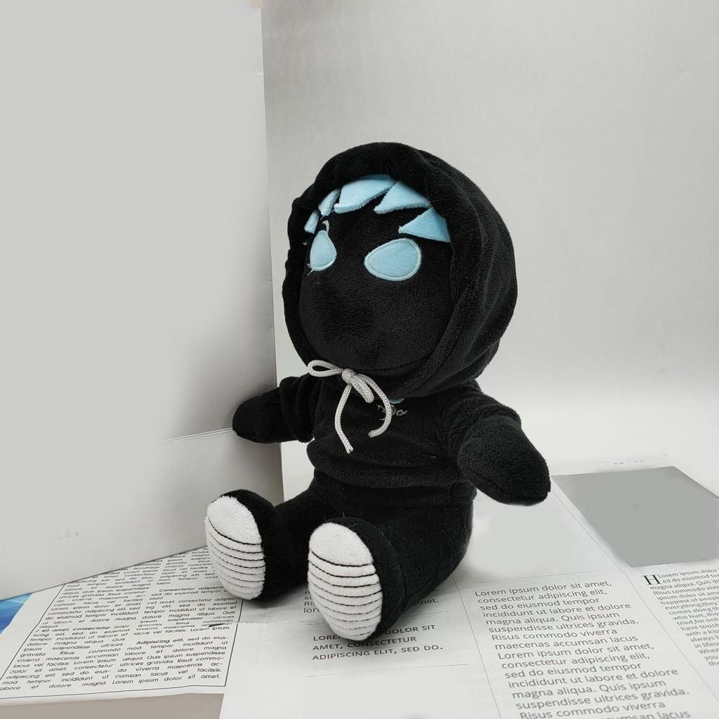 Game Anchor Boy Doll Cartoon Doll Plush Toy Small Black Doll