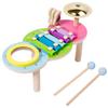 High-quality Wooden Children's Educational Multifunctional Music Table Cognitive Rhythm Enlightenment Toy Set