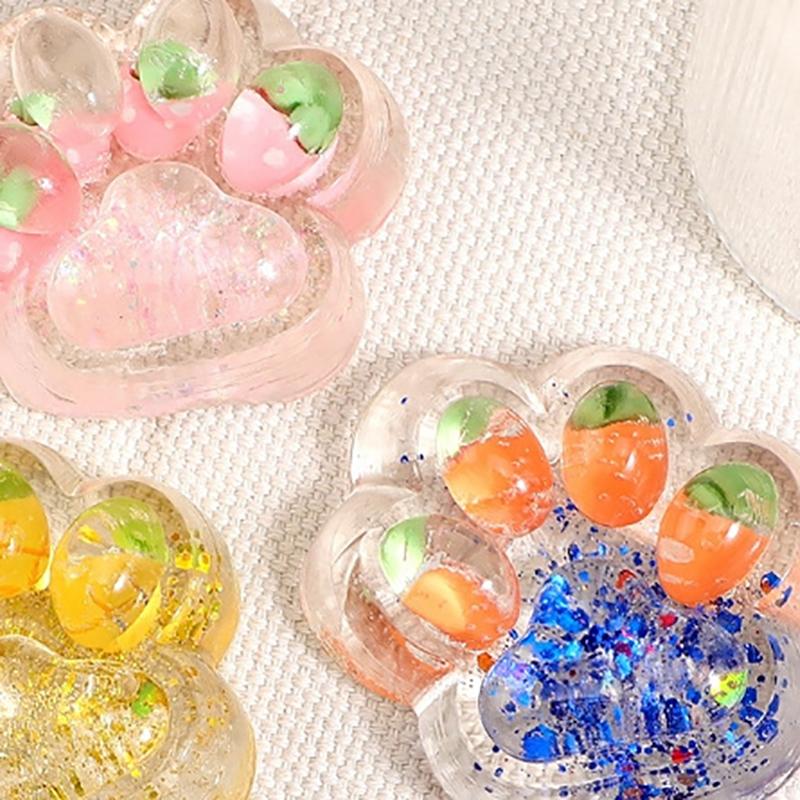1 Stück Katzenpfote Slow Rebound Stressabbau Squeeze Requisiten Sternenhimmel Große Katzenpfote Squishy Fidget Spielzeug Kneten Dekompression Geschenk