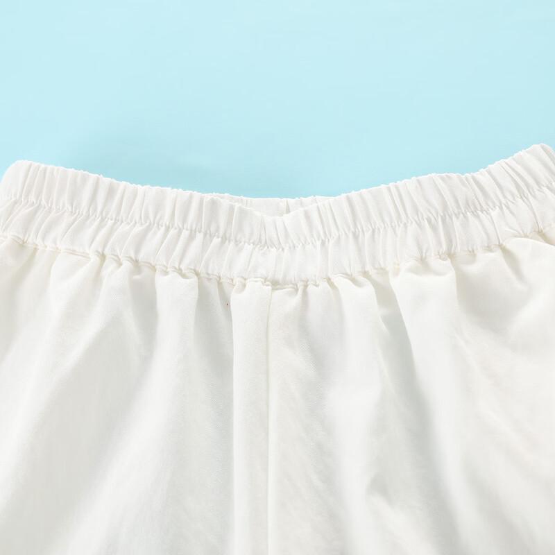 Montagut Girls' Summer Lace Trim Casual Pants