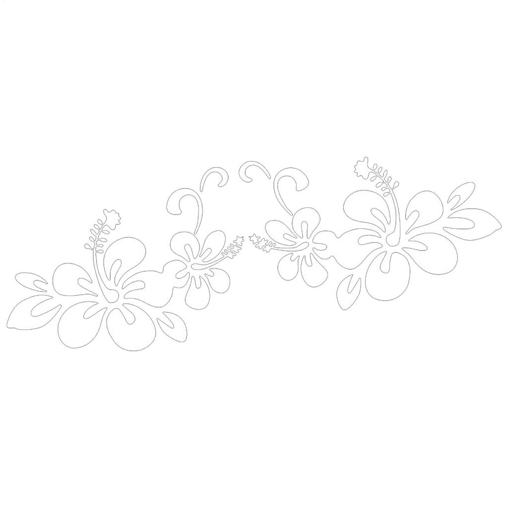 Car Body Flower Sticker, Flower Decal Car Body Sticker, Vista Anti-Scratch Flower Decor Sticker