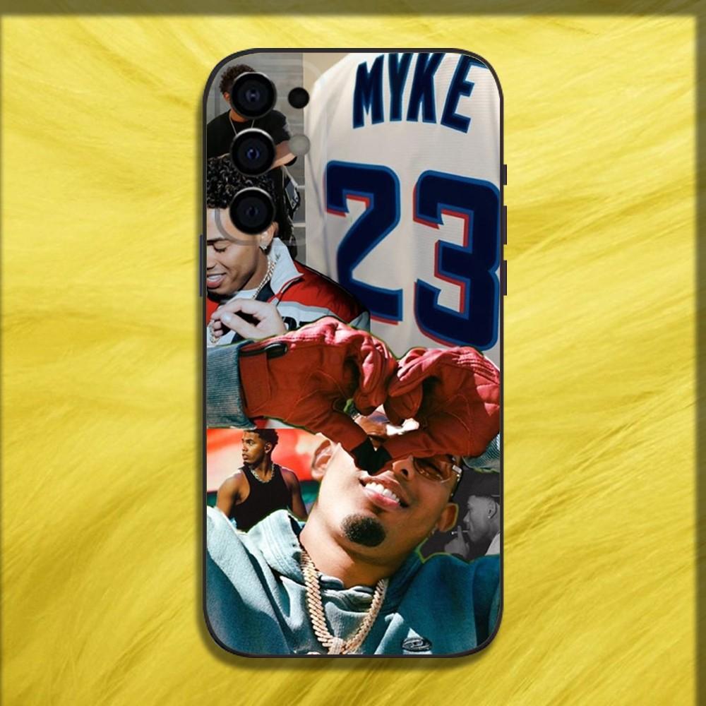 Myke Towers Rapper Phone Case For Samsung S24,S21,S22,S23,S30,Ultra,S20,Plus,Fe,Lite,Note,10,9,5G Black Soft Cover