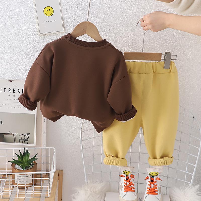 Yihao Spring & Autumn Sweatshirt Set for Boys - Stylish Two-Piece Children’s Wear
