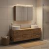 Bathroom Furniture Set 4 pcs Artisan Oak Engineered Wood and Glass