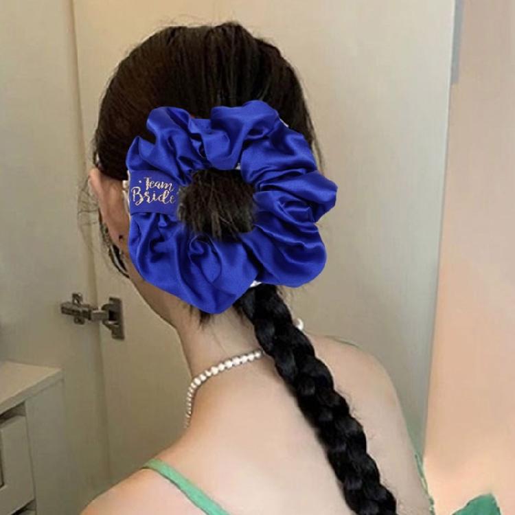 Bridesmaids Scrunchies for Party Updos Hair Elastic Hair Circles Satins Hair Ties Hair Scrunchy Proposal Wedding Gifts