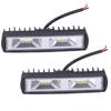 Pair Work Light Bars 12LEDs 36W 12‑24V Spotlights Headlights for Motorcycle Truck Boat Tractor Trailer Offroad