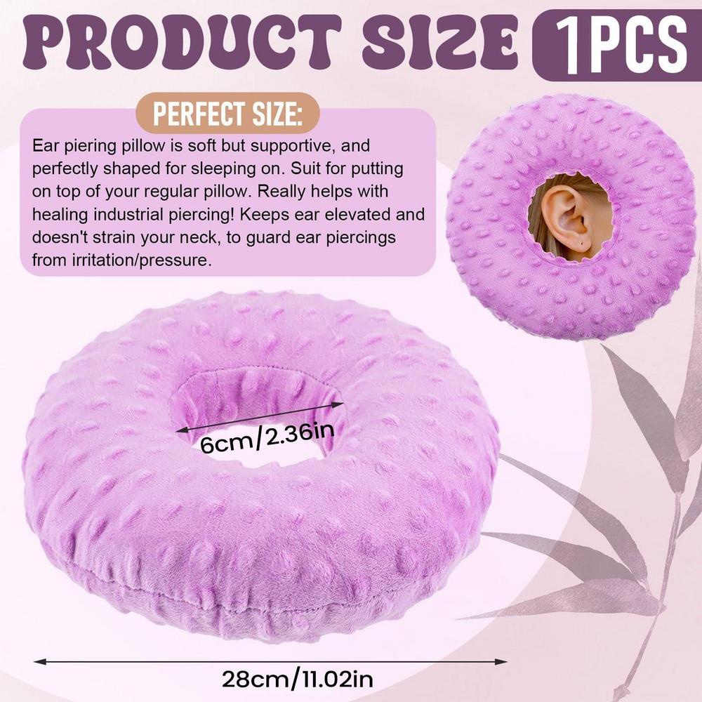 Ear Piercing Pillow Comfortable Soft Sleeping Relief Adults Donut Sleeping Earring Cushion For Care Recovery Resting Adults Men
