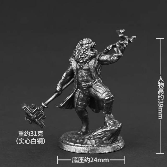 Metal Ancient Hundred Wars Lions Soldiers Model Gifts Miniature Ornament Accessories Action Figures Toys Board Game Pieces