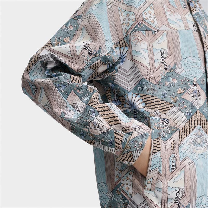 Fila Jackets Men's All Over Print Hooded Moderate Other F11M438702FZA