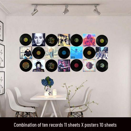 Retro vinylová deska nástěnná dekorace plakátové samolepky pro bar, kavárnu, restauraci a obchod s mléčným čajem