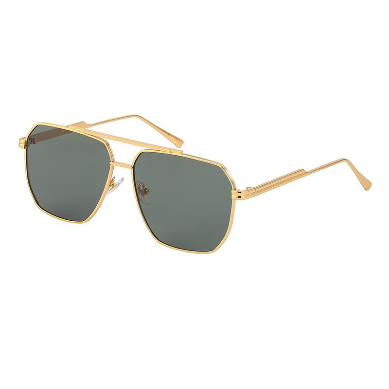 Vintage Men and Women Luxury Sunglasses Gold Metal Glamour Glasses Casual Fashion Shades