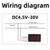 1/3Pcs Motorcycle Vehicle Led Display Voltage Tester 0.56 Inch Dc4.5-30V Digital Car Voltmeter Automotive Voltage Meter